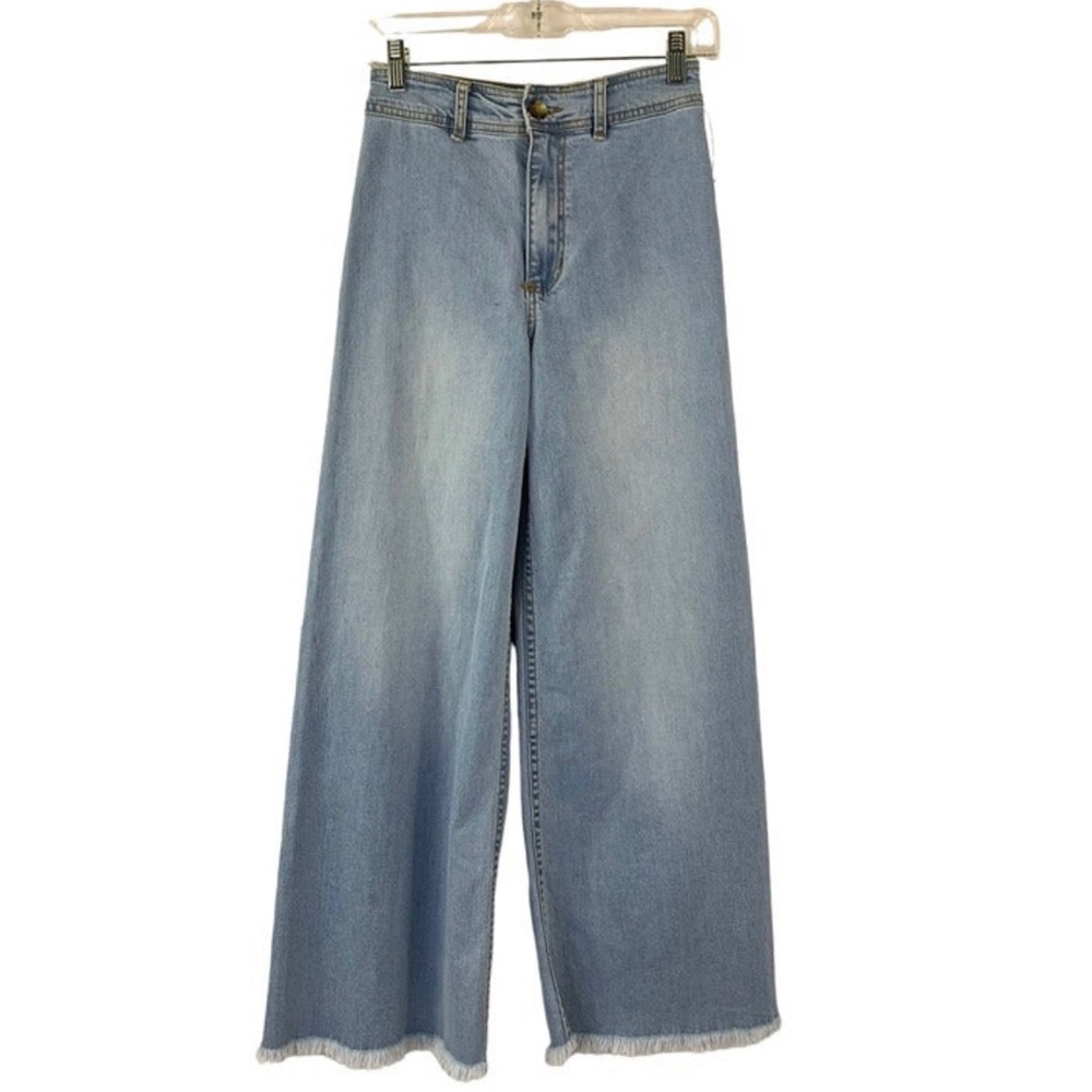 Billabong Women's Light Blue Wide Leg Jeans